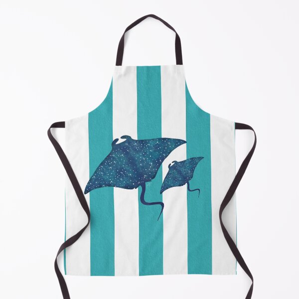 Item preview, Manta rays and turquoise stripes designed and sold by Ana Gorozpe.