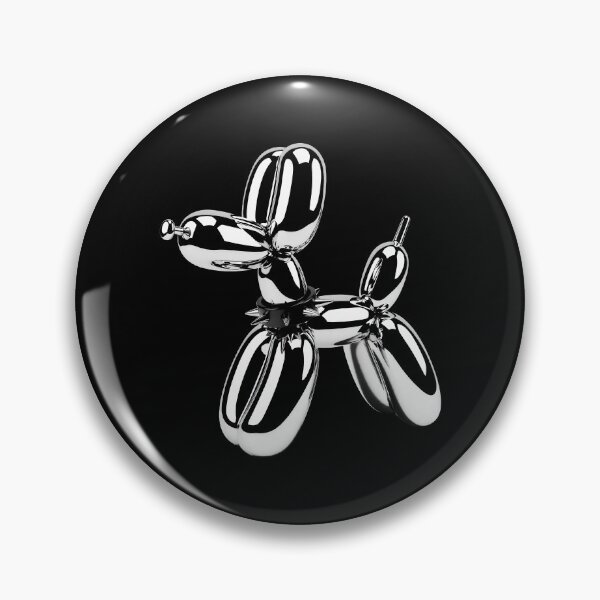 Item preview, Chrome Balloon Dog with Spiked Collar - Punk Subculture Art designed and sold by Zenther.