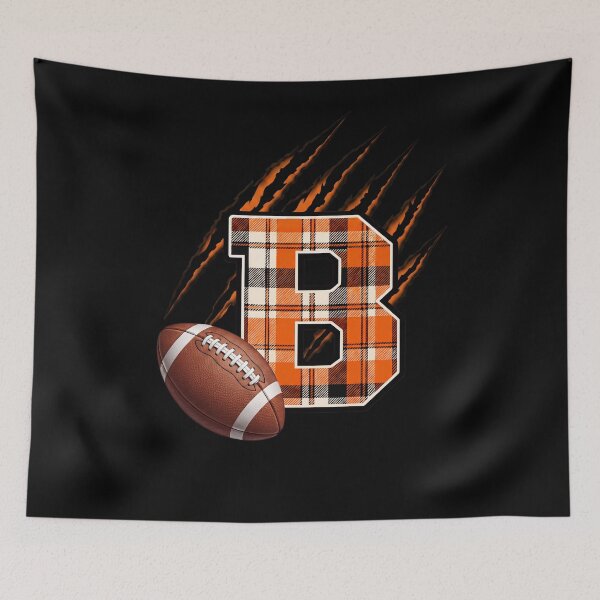Item preview, Cincinnati Bengals Football Plaid B Claw Marks designed and sold by JaymeOctober.