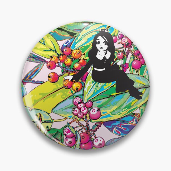 Item preview, Abstract Botanical Painting with Whimsical Fairy Tale Doll designed and sold by cremedecolor.