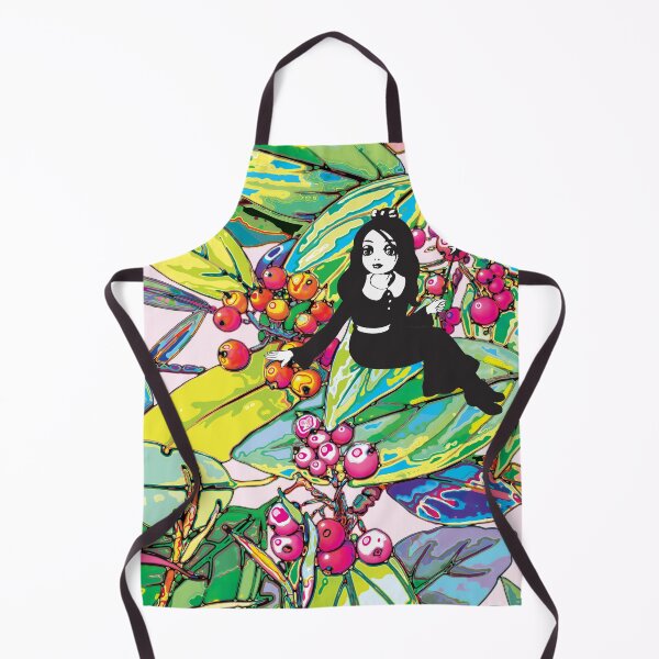 Item preview, Abstract Botanical Painting with Whimsical Fairy Tale Doll designed and sold by cremedecolor.