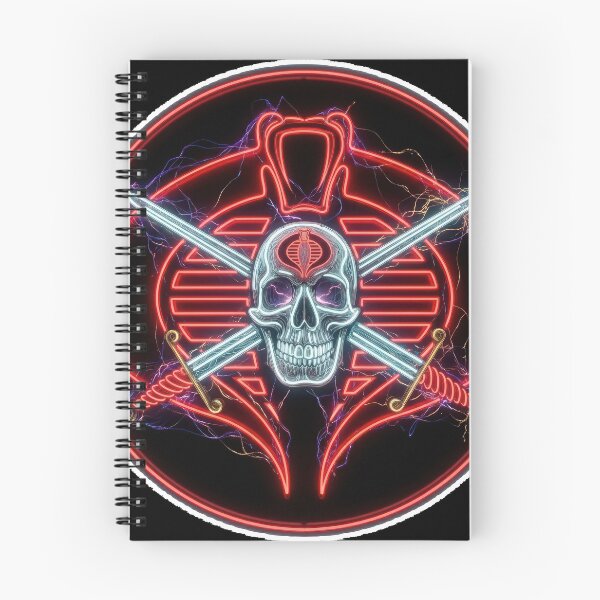 Item preview, Neon Cyberpunk Warrior Skull with Crossed Swords Crest designed and sold by keythxctrs.