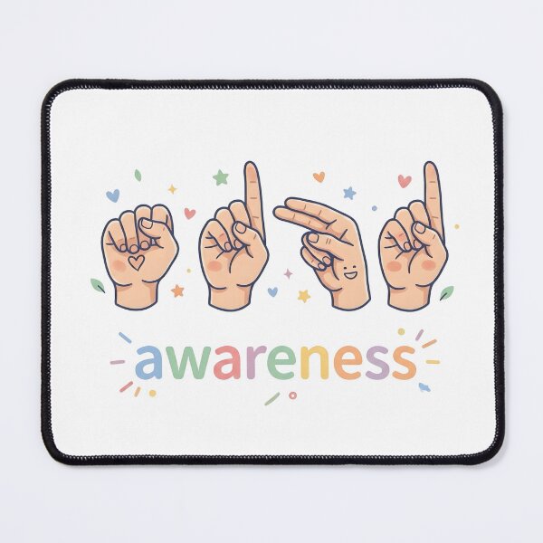 Item preview, ADHD ASL Awareness Sign Language Quote designed and sold by Marti’s Shop Corner.