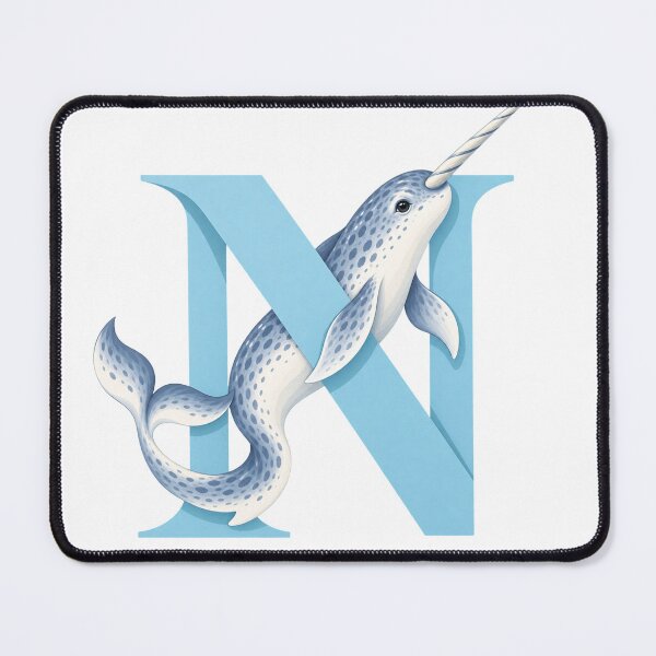 Item preview, Narwhal Letter N Art designed and sold by tmoca.