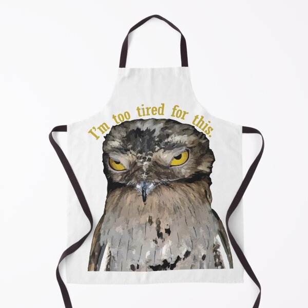 Item preview, Potoo Bird is Too Tired For This designed and sold by AuthenticCetacean.
