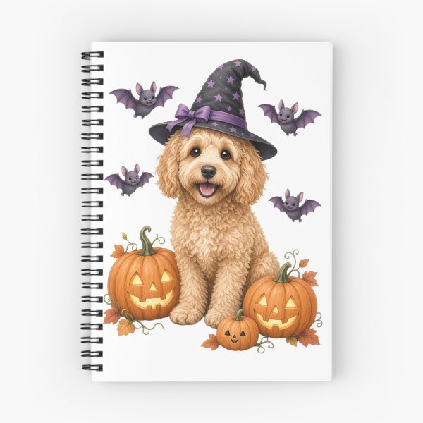 Item preview, Cute Labradoodle Witch Halloween designed and sold by Greta Lobodzinska.