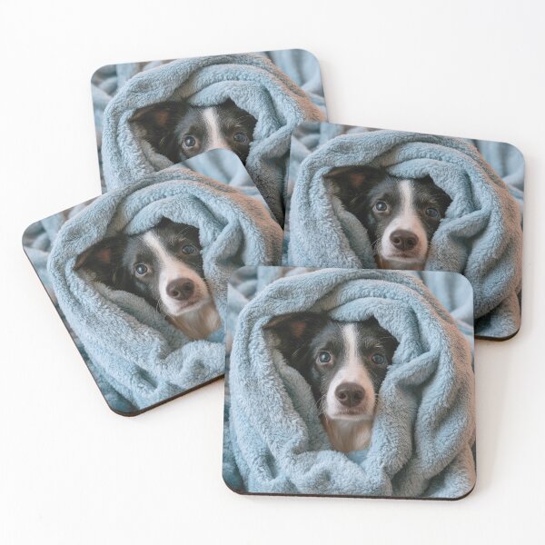 Item preview, Border Collie in Blanket 01 designed and sold by Elisabeth Lucas.