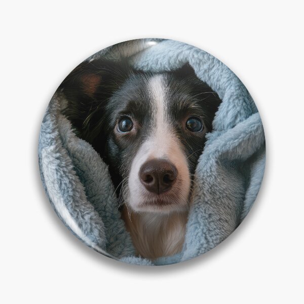 Item preview, Border Collie in Blanket 01 designed and sold by Elisabeth Lucas.