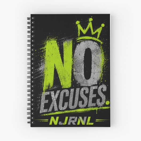 Item preview, No Excuses Fitness Motivation – NJRNL designed and sold by NJRNL Apparel .