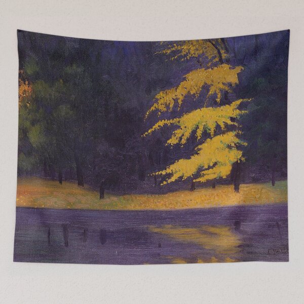 Artikelvorschau, Vintage Landschaftswandkunst, Der See im Bois de Boulogne 1921, Félix Vallotton Kunstdruck entworfen und verkauft von RickE.