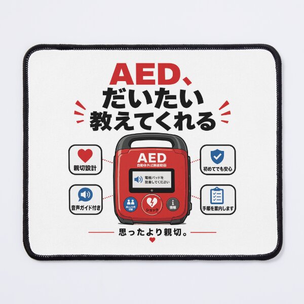 Item preview, AED Feature Breakdown - Friendly Emergency Device Infographic Design designed and sold by medicalkinoko.