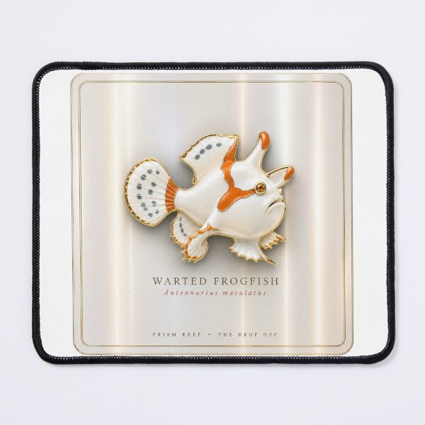 Item preview, Warty Frogfish Porcelain Jeweled Reef Art designed and sold by KenworksDigital.