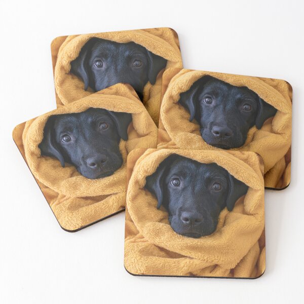 Item preview, Black Lab in Blanket 01 designed and sold by Elisabeth Lucas.