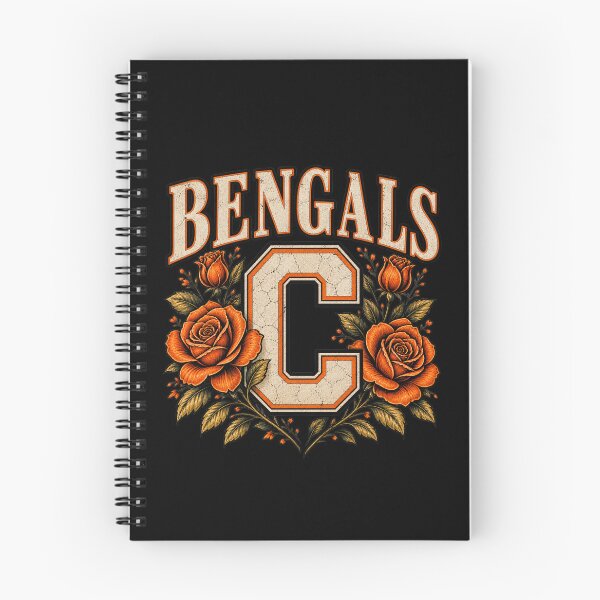 Item preview, Vintage Look Cincinnati Bengals Dark Romantic Orange Roses designed and sold by JaymeOctober.