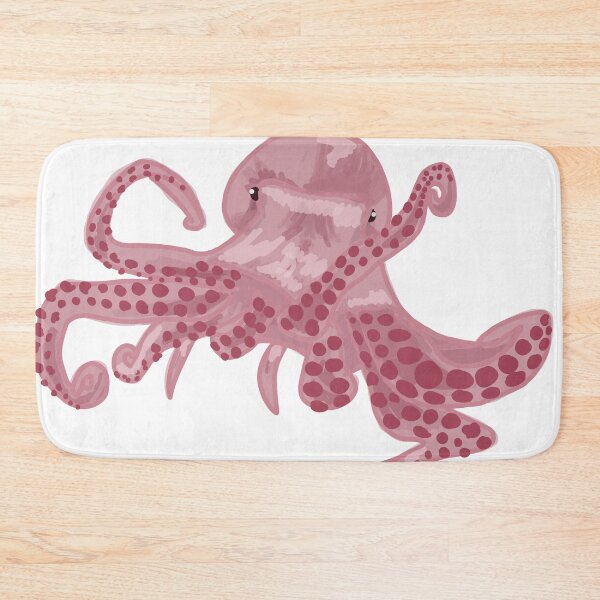 Item preview, Pink octopus designed and sold by Katyslittlestickershop.
