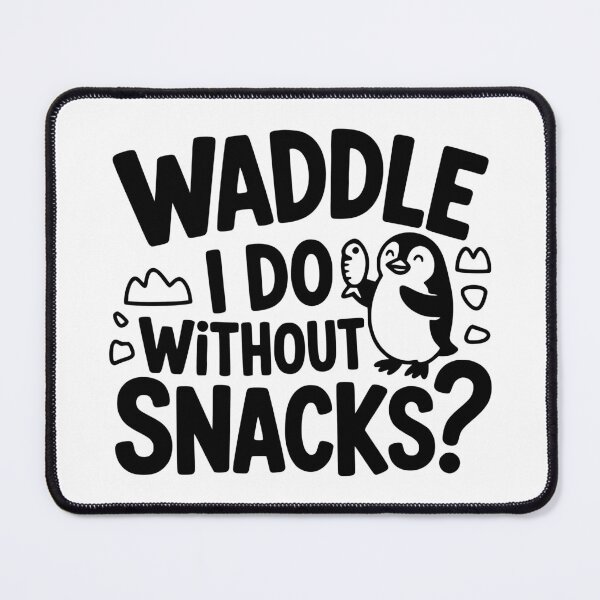 Item preview, Waddle I Do Without Snacks? designed and sold by theartfulaspie.