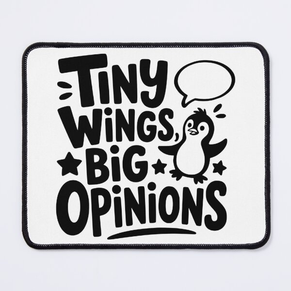 Item preview, Tiny Wings, Big Opinions designed and sold by theartfulaspie.