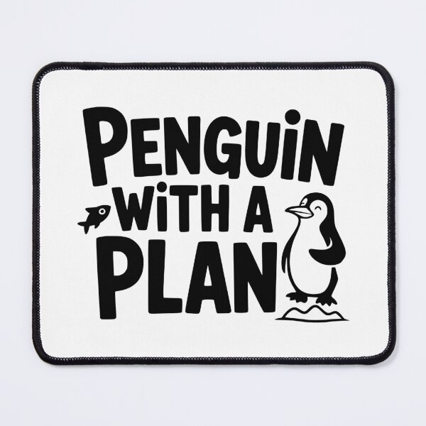 Item preview, Penguin With a Plan designed and sold by theartfulaspie.