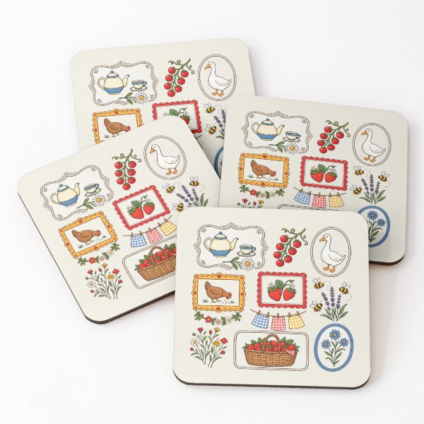 Item preview, Cottage Garden Harvest Farmhouse Collage designed and sold by NaniLoom.