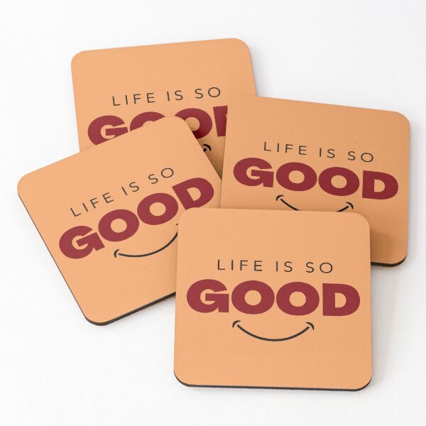 Item preview, Life Is So Good Minimalist Positive Quote designed and sold by RosalesArts.