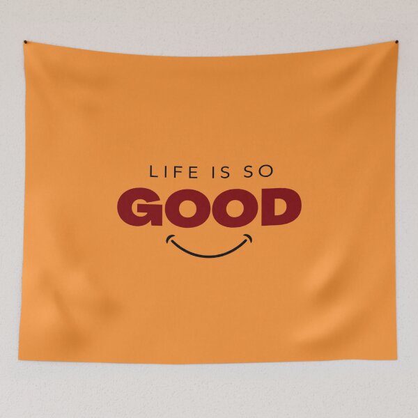 Item preview, Life Is So Good Minimalist Positive Quote designed and sold by RosalesArts.