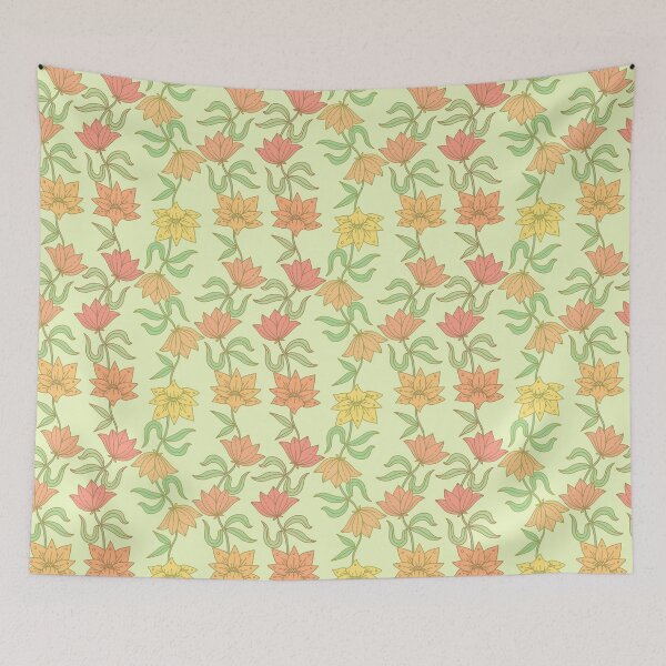 Item preview, Retro Floral Seamless Pattern - Vintage Botanical Repeating Vector Art designed and sold by arfindo-indra.