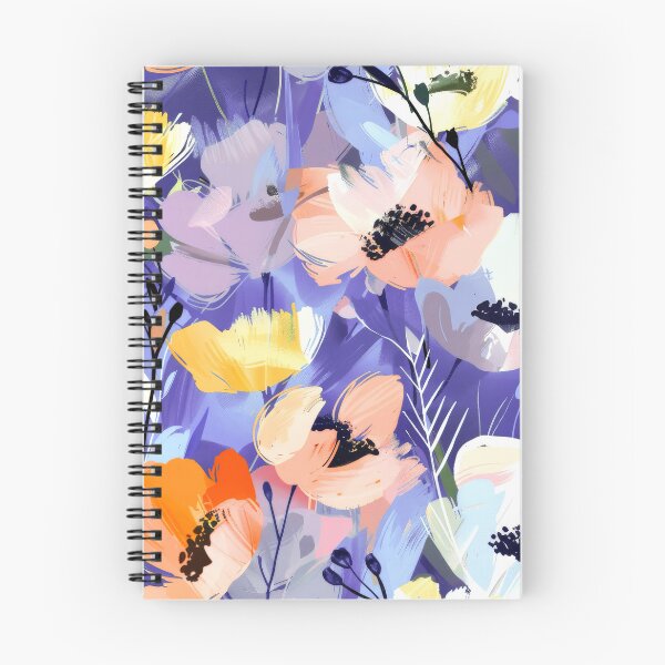 Artikelvorschau, Märchenhafte Blumen in Flieder und Blau – Moderne Abstraktion entworfen und verkauft von DEC02.