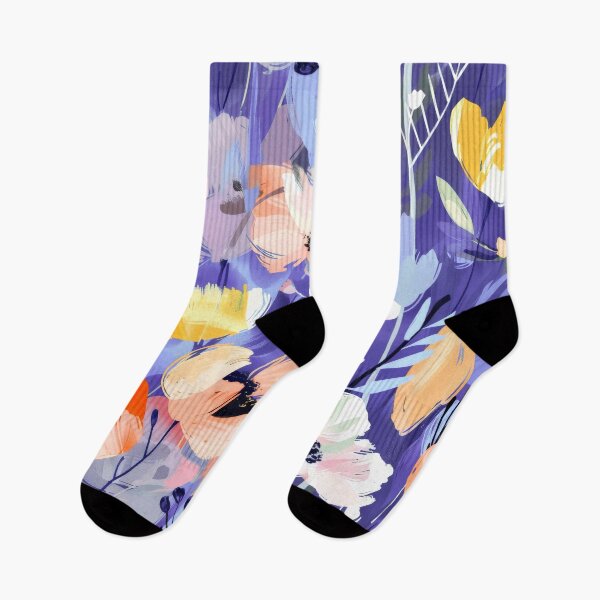 Item preview, Fairytale Flowers In Lilac And Blue Modern Abstract designed and sold by DEC02.