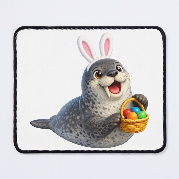 Item preview, Leopard Seal Easter Bunny designed and sold by Sillytoe.