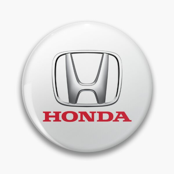 Item preview, Honda Silver Emblem Emblem with Red Text Classic Logo designed and sold by nicwe.