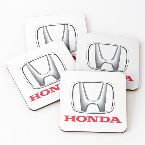 Item preview, Honda Silver Emblem Emblem with Red Text Classic Logo designed and sold by nicwe.