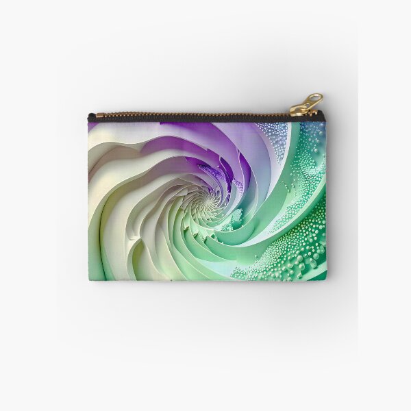 Item preview, Mint Green and Violet Geometric Spiral designed and sold by Vicky Brago-Mitchell®.