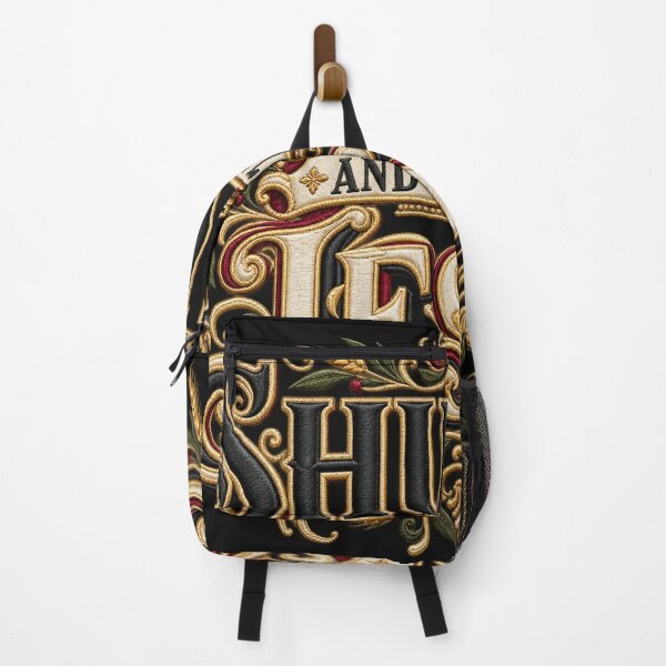 Item preview, Shut Up and Listen to Jesus – Ornate Victorian Embroidery Christian Typography designed and sold by Emoji Emblems.