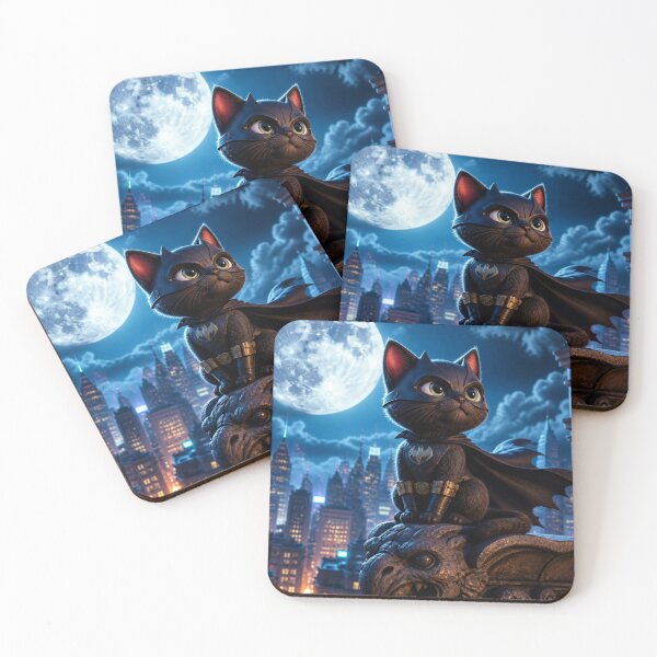 Item preview, Bat Cat I Am The Night Cute Superhero Dark Knight Kitten Design designed and sold by SALVO180674.