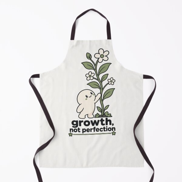 Item preview, Growth Not Perfection Cute Self Care Character Sticker Mental Health Decor designed and sold by QCena.