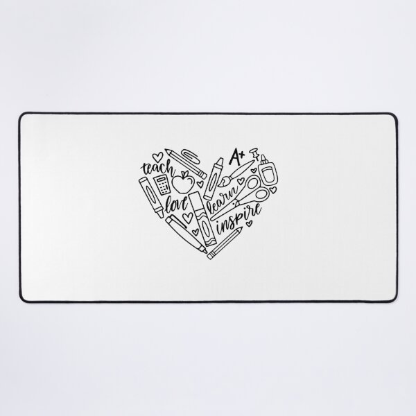 Item preview, Teach Love Inspire Back To School Teacher Life Heart Design designed and sold by gunaone-design.