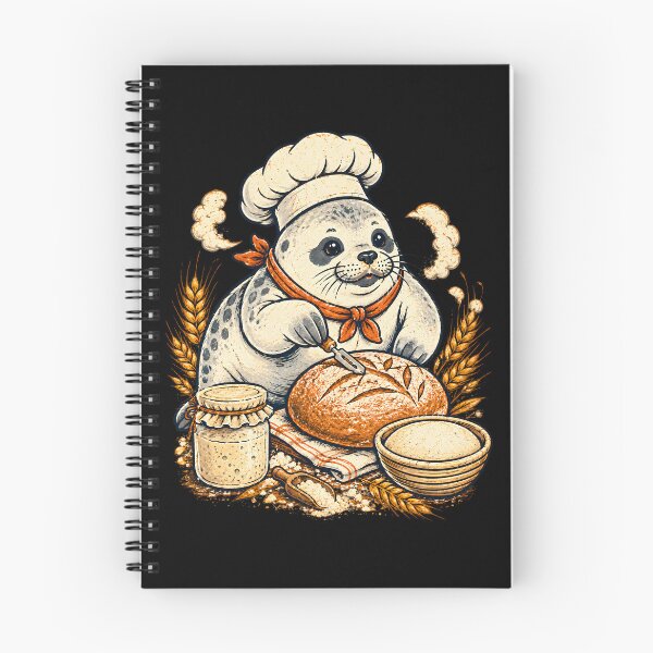 Item preview, Copy of Seal Chef Making Sourdough Bread  designed and sold by palaco210.