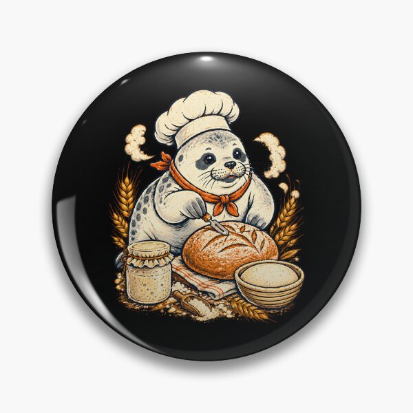 Item preview, Copy of Seal Chef Making Sourdough Bread  designed and sold by palaco210.