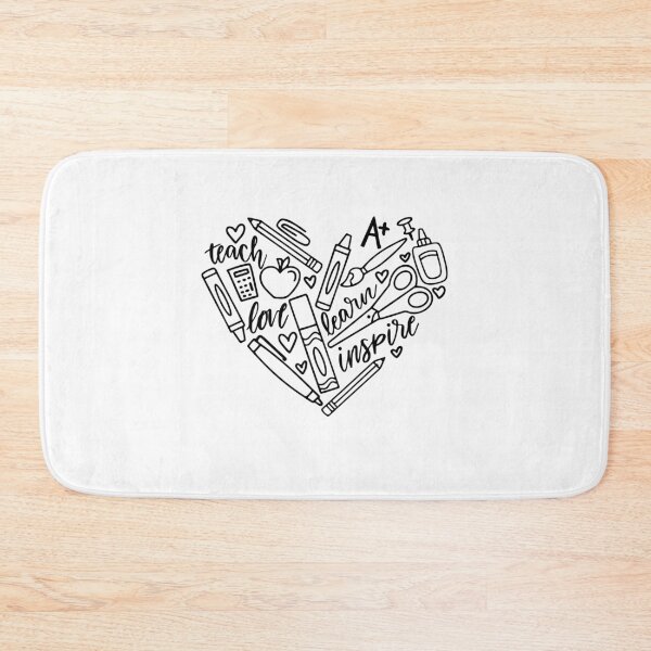 Item preview, Teach Love Inspire Back To School Teacher Life Heart Design designed and sold by gunaone-design.
