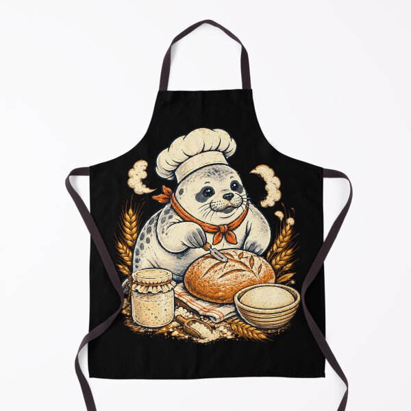 Item preview, Copy of Seal Chef Making Sourdough Bread designed and sold by palaco210.