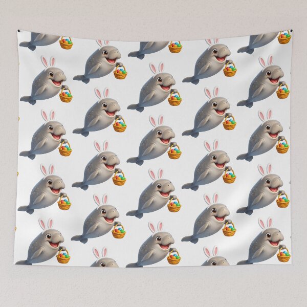 Item preview, Manatee Easter Bunny designed and sold by Sillytoe.