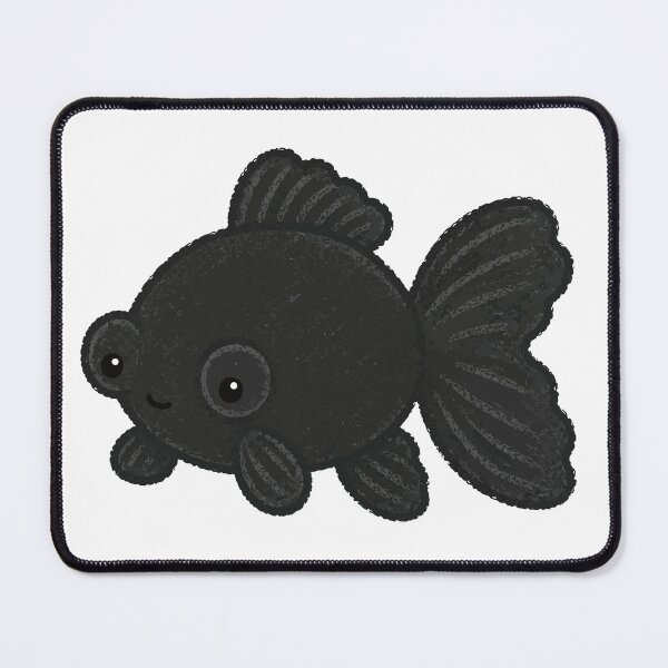 Item preview, Demekin Goldfish - Cute Black Telescope Goldfish Illustration designed and sold by medicalkinoko.