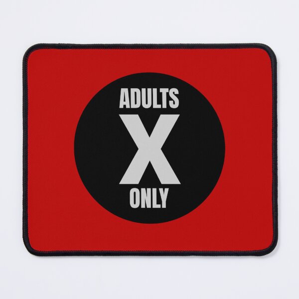 Item preview, Adults Only X – Bold Black and Red Graphic Design designed and sold by destelloacido.