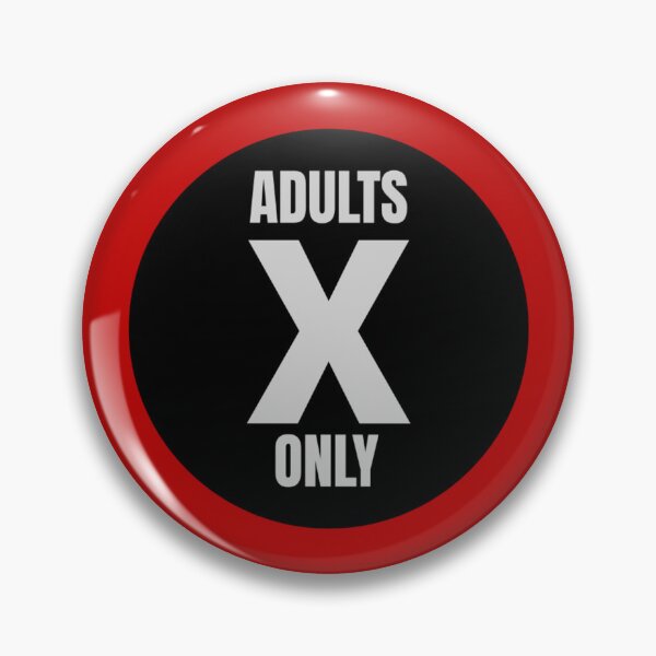 Item preview, Adults Only X – Bold Black and Red Graphic Design designed and sold by destelloacido.