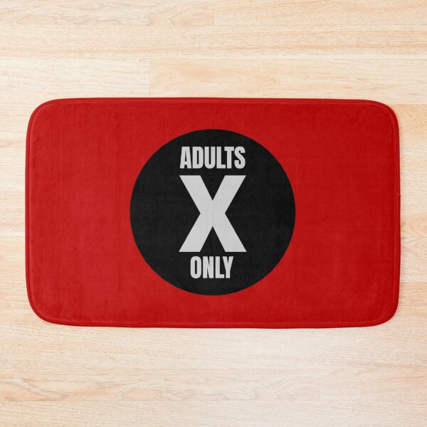 Item preview, Adults Only X – Bold Black and Red Graphic Design designed and sold by destelloacido.