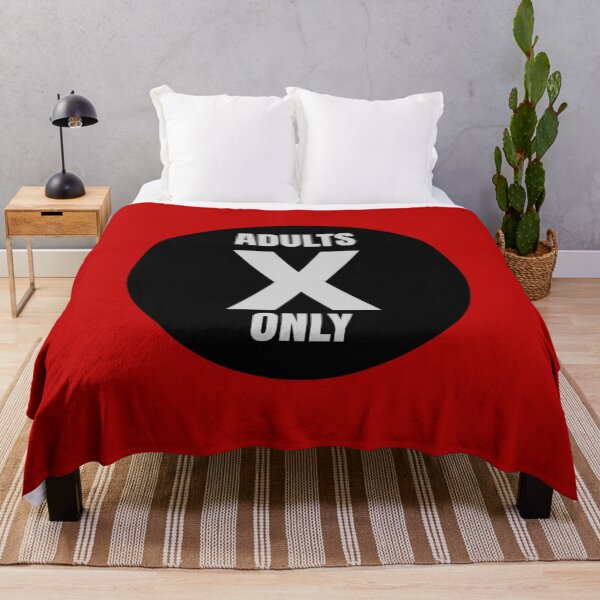 Item preview, Adults Only X – Bold Black and Red Graphic Design designed and sold by destelloacido.