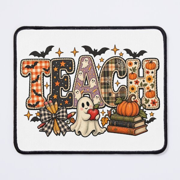 Item preview, Trick or Teach Halloween Shirt | Leopard Plaid Teacher Design designed and sold by ChloeCreativeSpace.