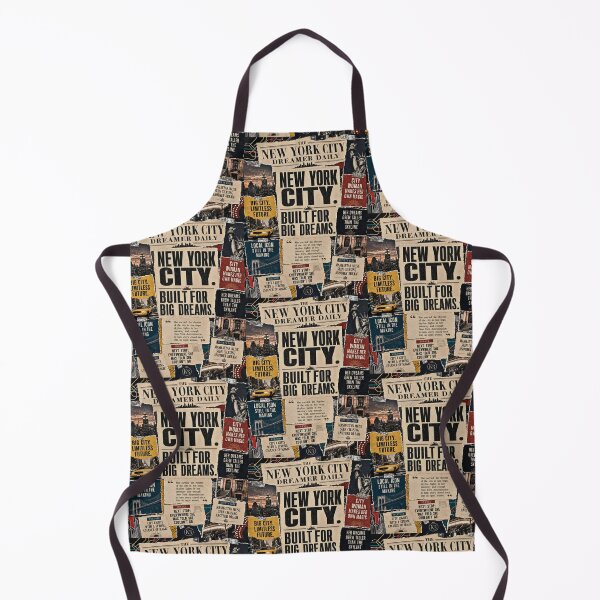 Item preview, New York City Dreamer Vintage Newspaper Collage Art designed and sold by K3DreamKreations .