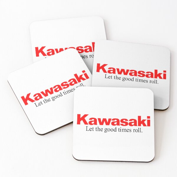 Item preview, Kawasaki Bold Red Classic Motorcycle Typography Logo designed and sold by nicwe.