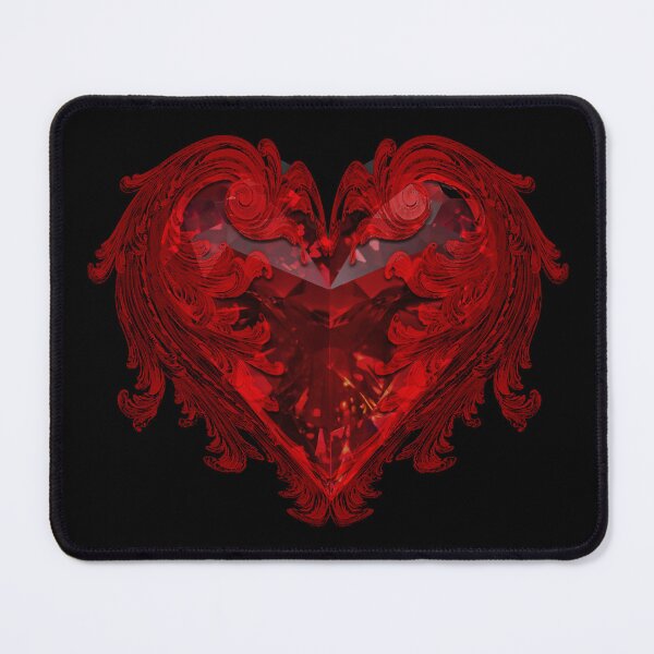 Item preview, Gothic Crystal Baroque Heart designed and sold by Phat Dog Designs .